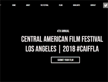 Tablet Screenshot of centralamericanfilmfestival.com